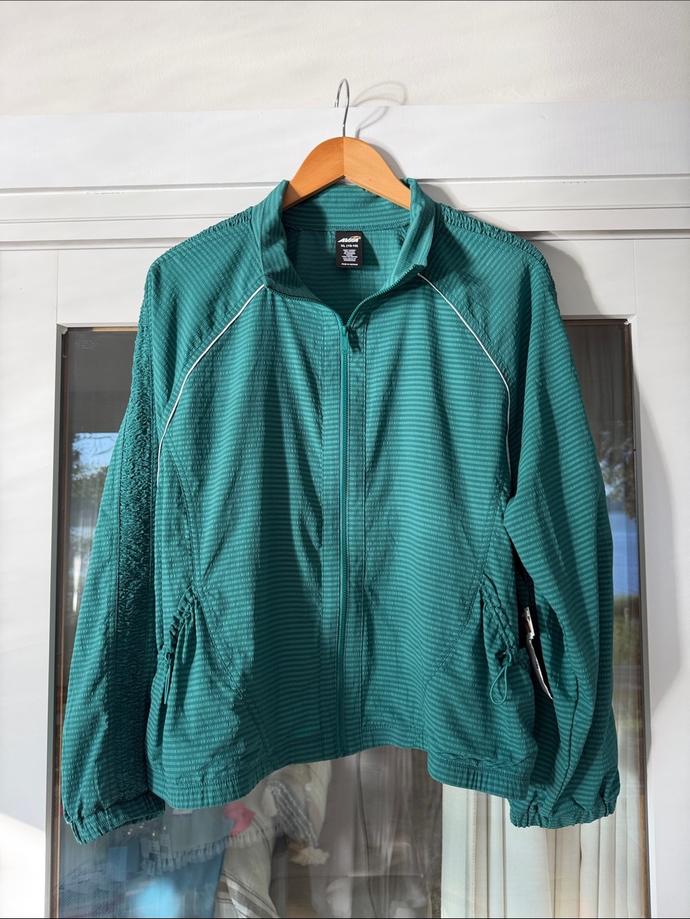 Avia Teal Full-Zip Lightweight Utility Jacket